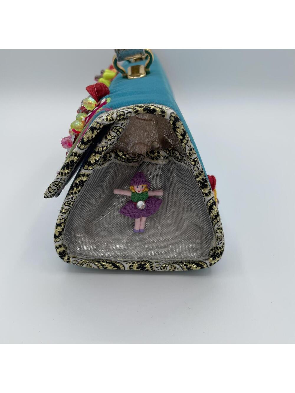 Sandra Doll Handmade Velvet Boho Boutique Top Handle Bag RARE - Picture 3 of 9
